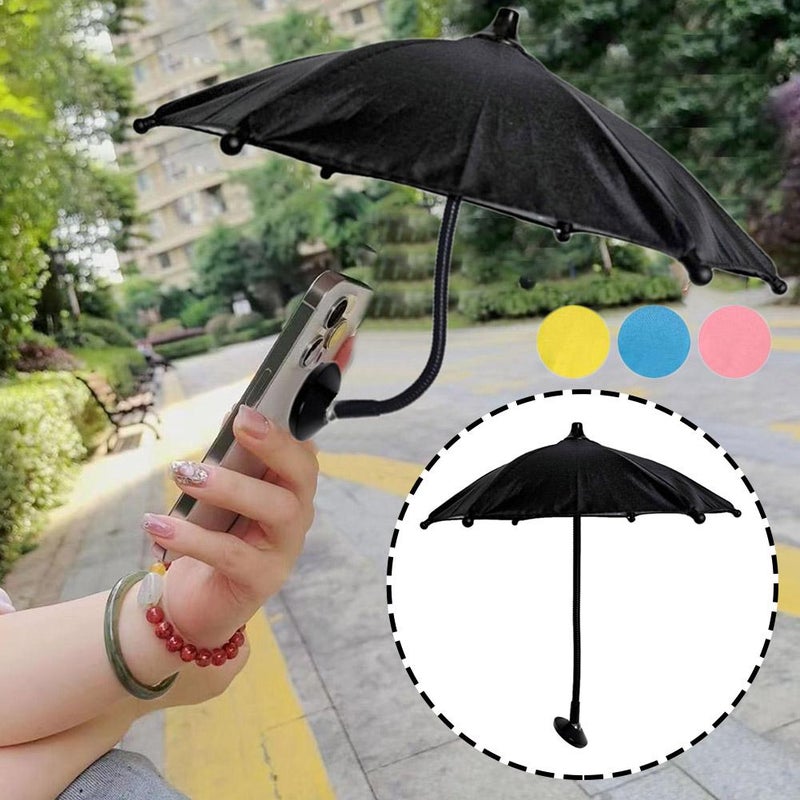Magnetic Phone Umbrella for Sun, Cellphone SunShade Shield Umbrella, Universal Phone Sun Blocker Cover Visor for Beach Pool Outdoor (blue) - Image 4